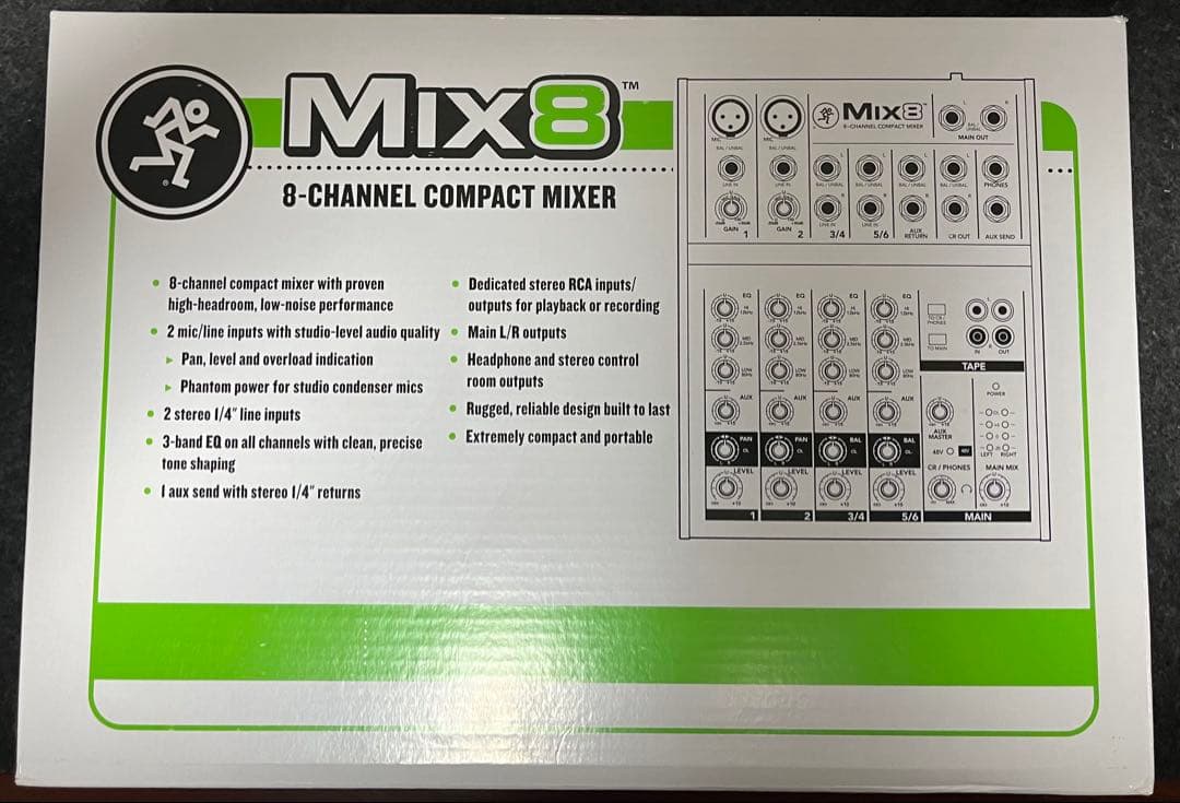 【美品USED】MACKIE MIX8 アナログミキサー