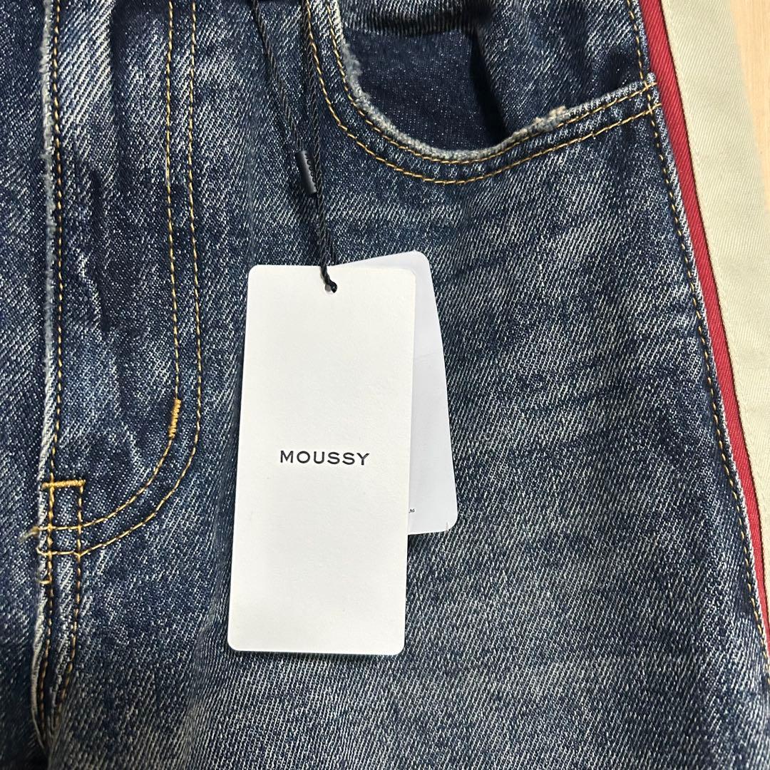 moussy HONDA DENIM ワイドバギー　サイズ1 ブルー