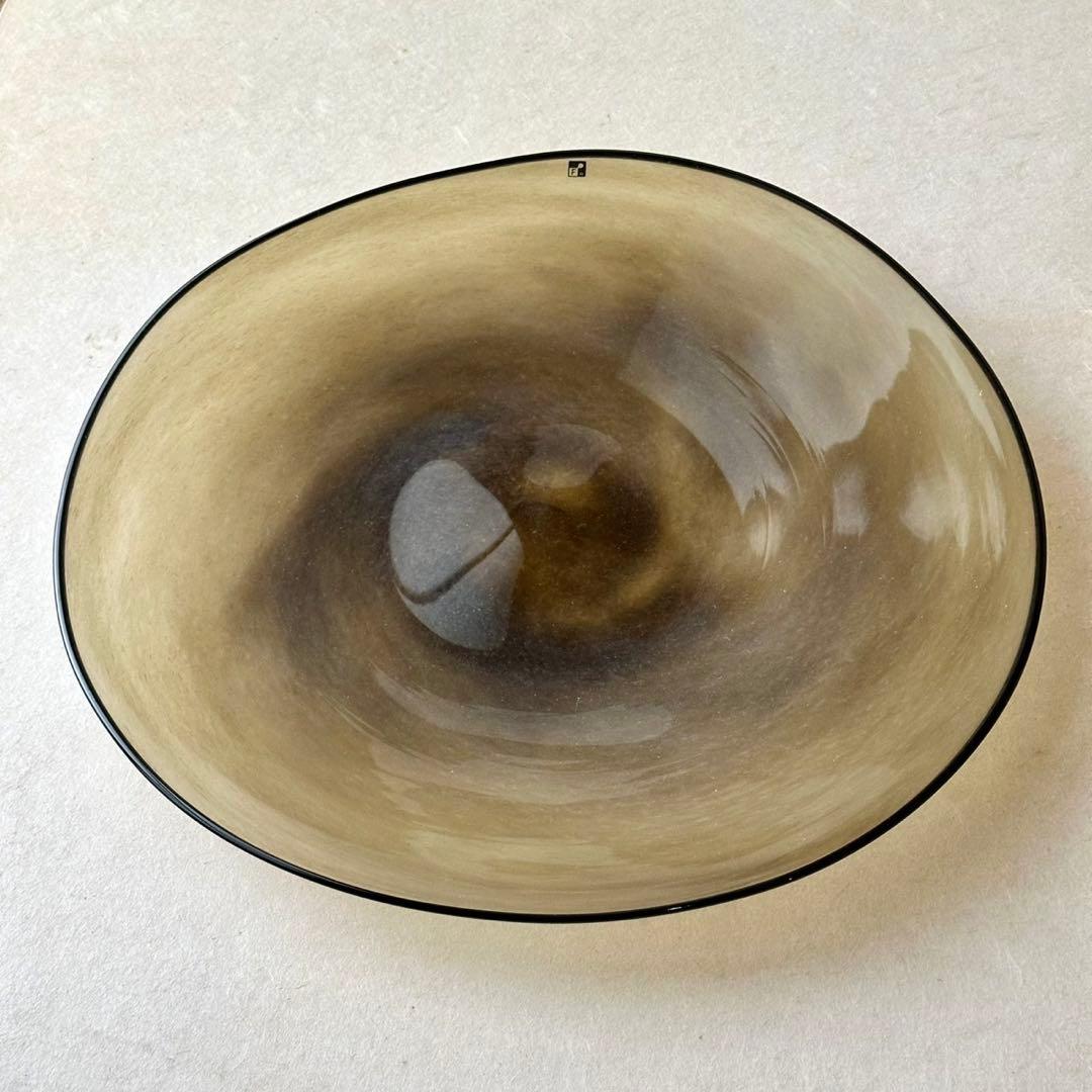 美品 fresco kasumi plate L green フレスコ カスミ