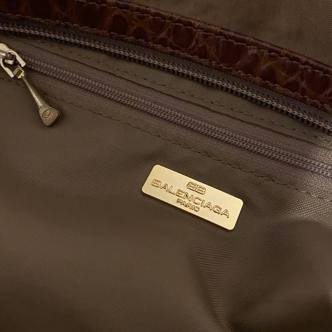 BALENCIAGA ナイロン製 ベージュ ボストンバッグ