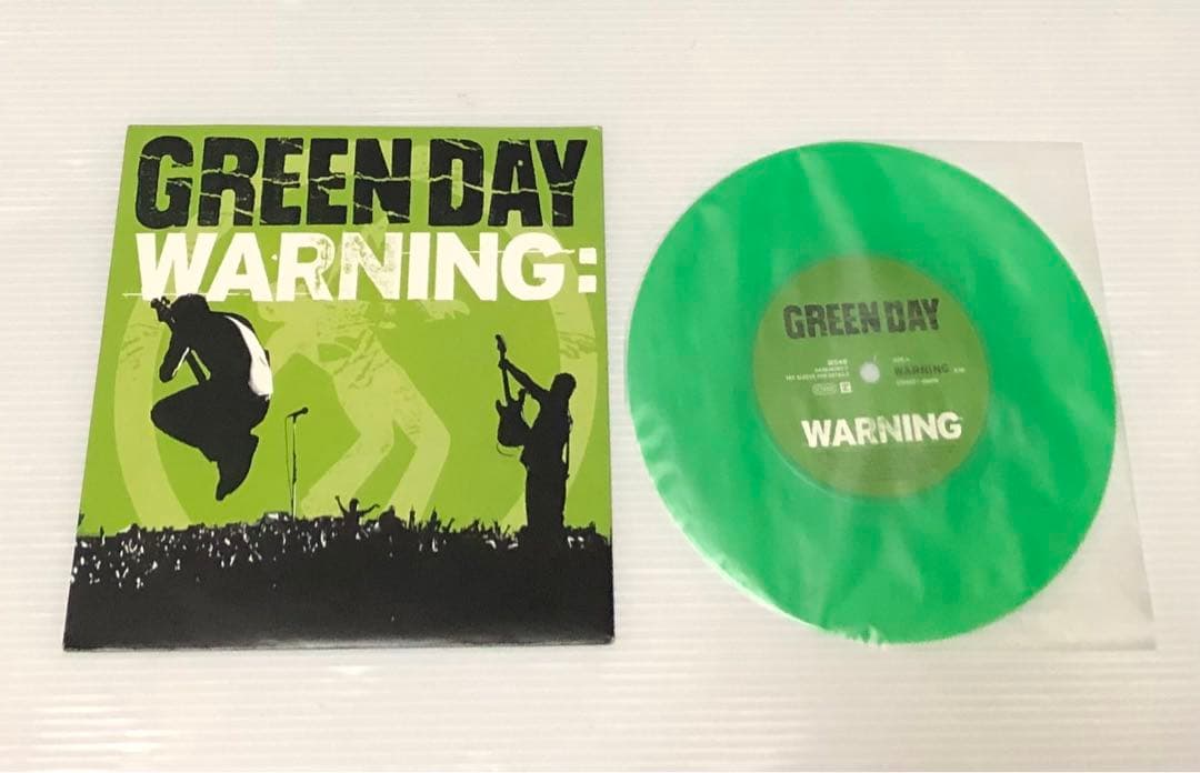Green Day ‎– Warning / UK盤・グリーン ヴァイナル
