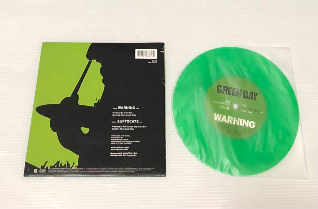 Green Day ‎– Warning / UK盤・グリーン ヴァイナル