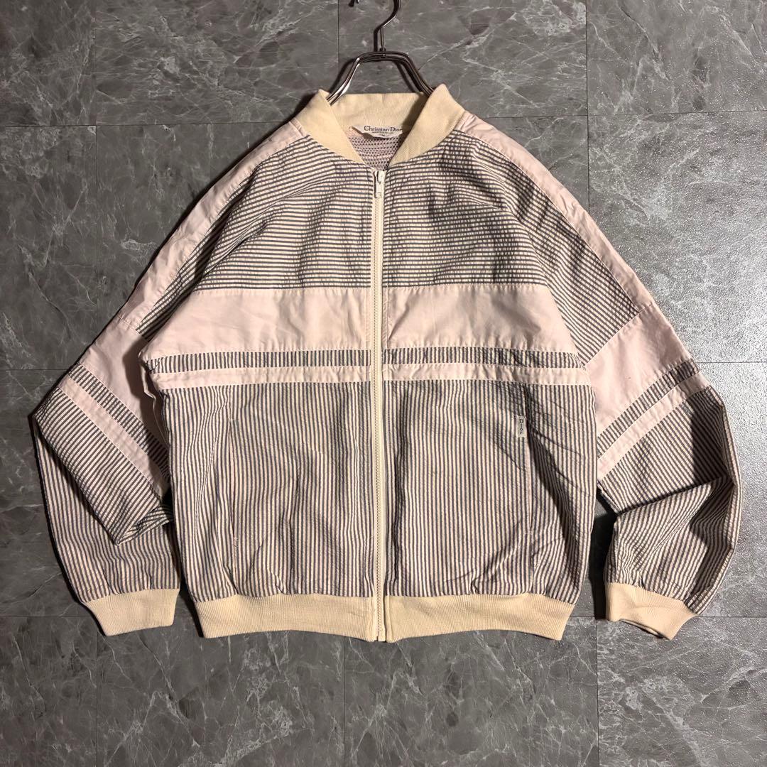80s Christian Dior MONSEUR ジップアップブルゾン短丈M