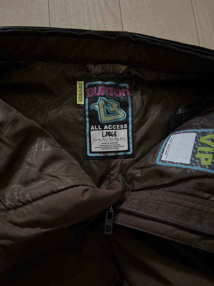 バートン　ジュニアL スノーウエアパンツ　BURTON DRY RIDE こげ茶