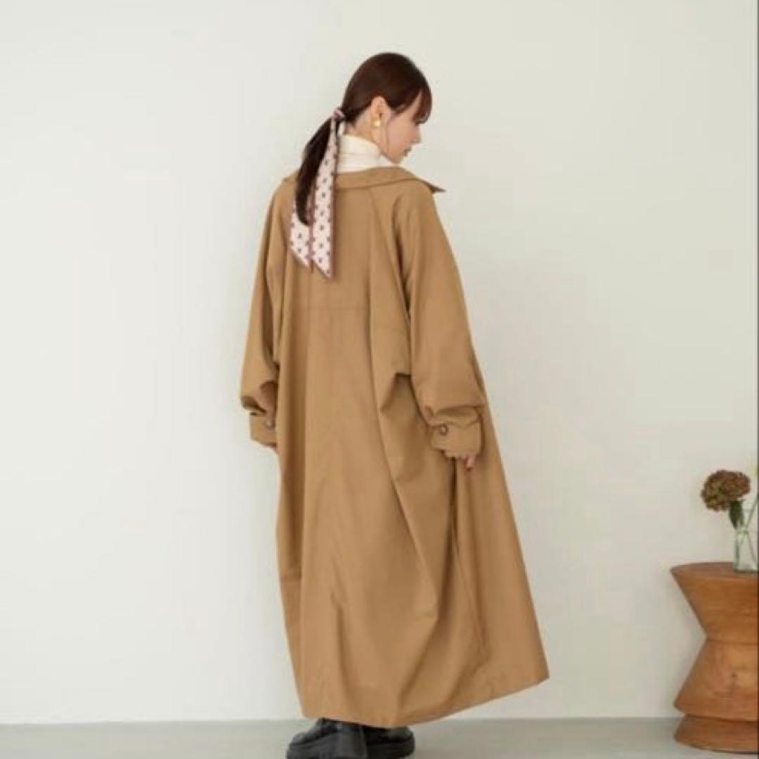 hinari スタンドカラーロングコート