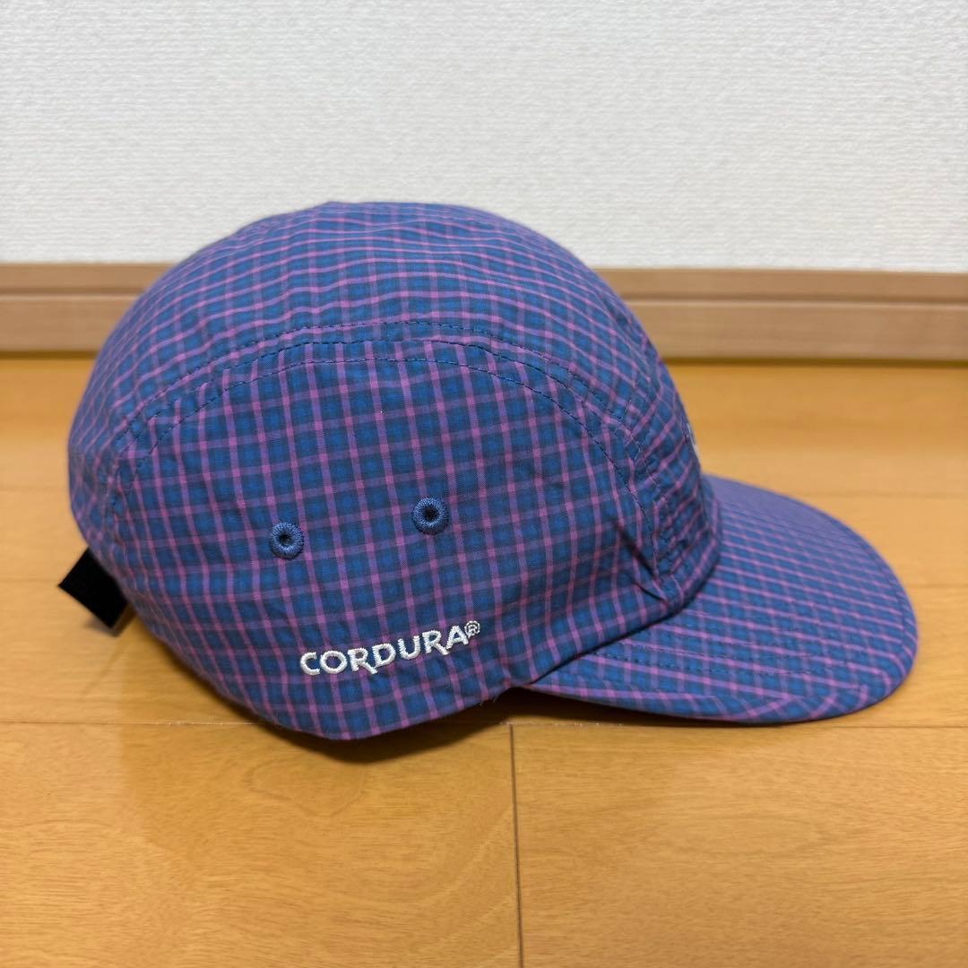Supreme Cordura Plaid Camp Cap ブルー 25ss