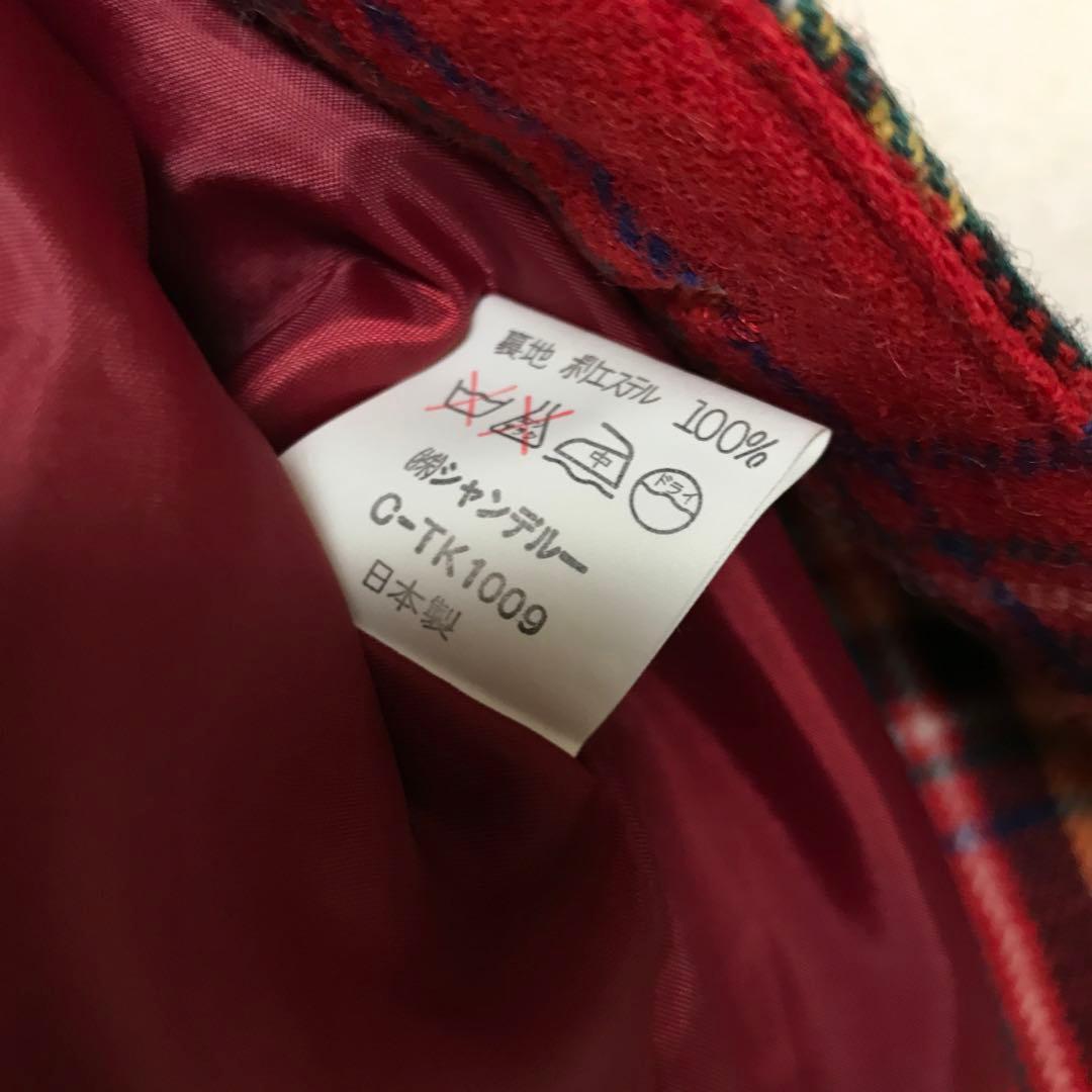 美品　PEACE NOW チェック柄　デザインジャケット