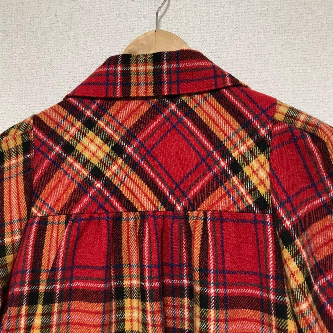 美品　PEACE NOW チェック柄　デザインジャケット