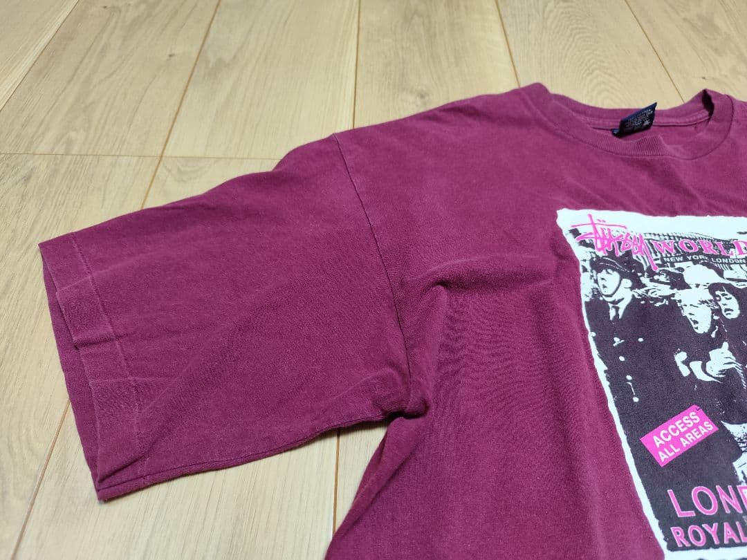 R*Y様 old stussy 90s Large USA製 ツアーTee 紺タ