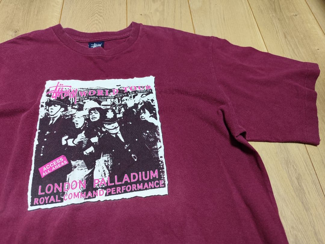 R*Y様 old stussy 90s Large USA製 ツアーTee 紺タ