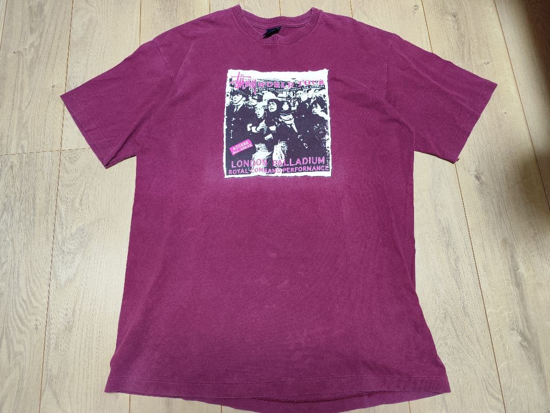R*Y様 old stussy 90s Large USA製 ツアーTee 紺タ