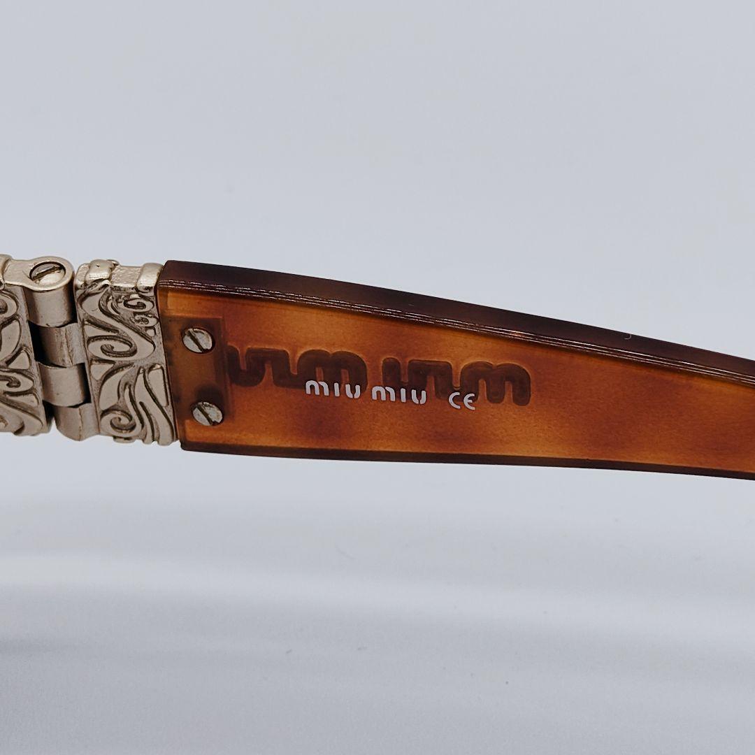 MIU MIU 2000s シールドサングラス ブラウン系