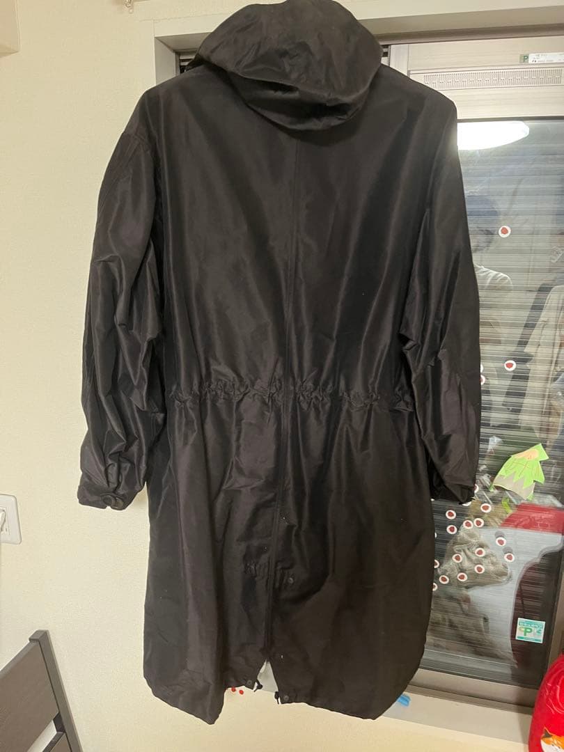 COMOLI コットンシルクフーデッドコート size2