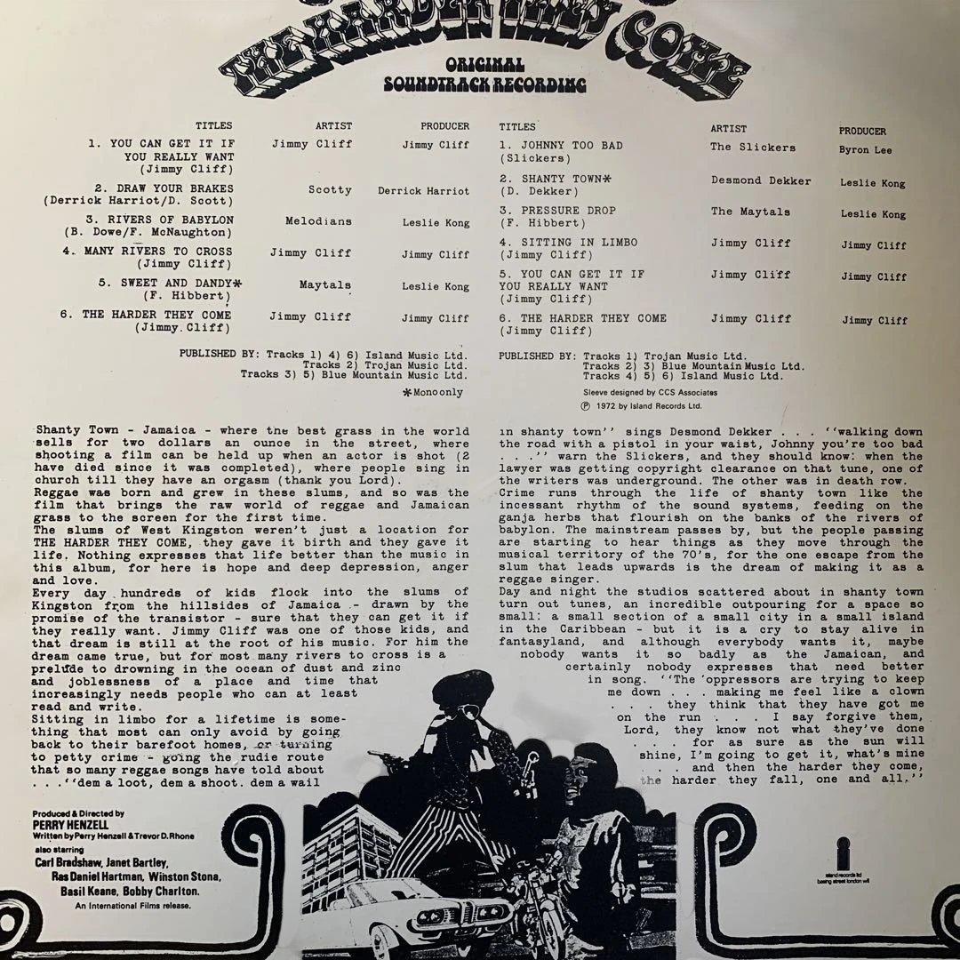 【レア】JIMMY CLIFF/THE HARDER THEY COME