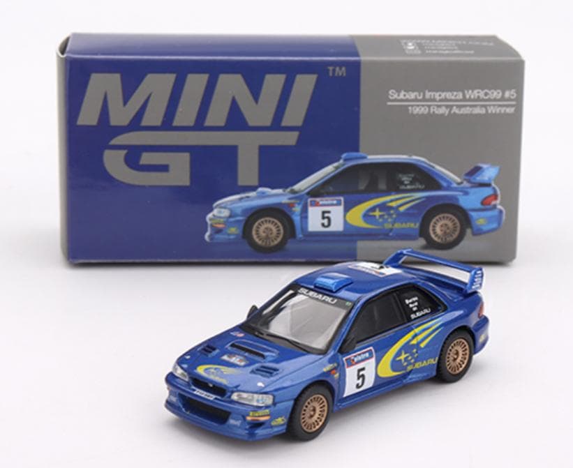 MINI-GT インプレッサ WRC98モンテカルロ、WRC99オーストラリア