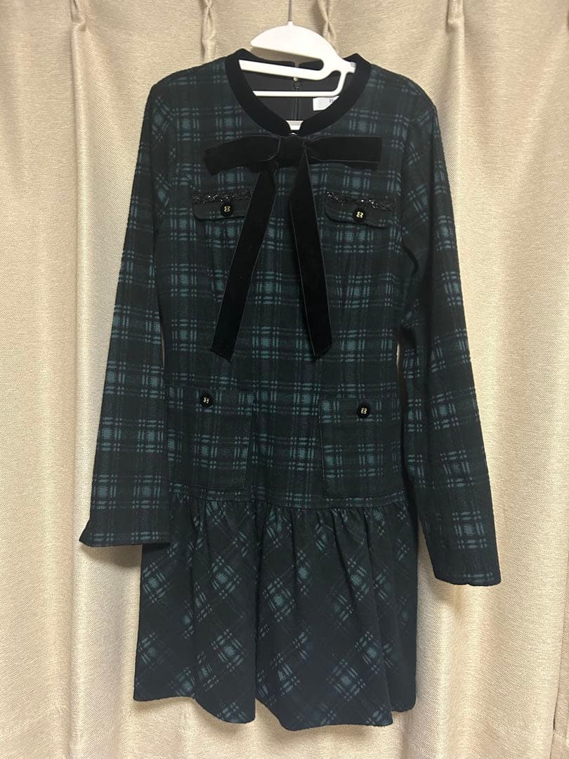 herlipto Lapérouse Mini Dress ダークグリーン M