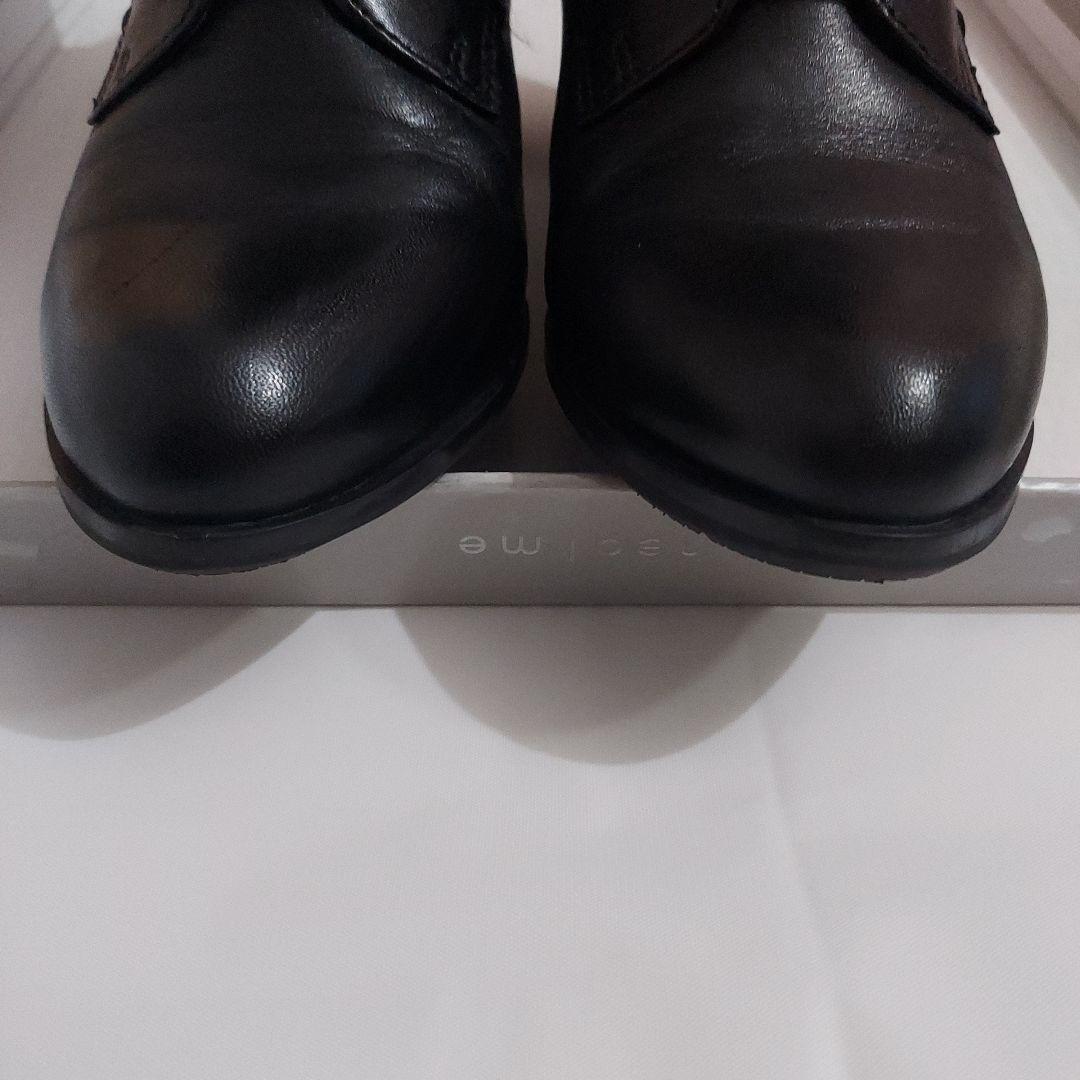 MODE KAORI　黒 レザー レースアップ ショートブーツ　23cm　本革