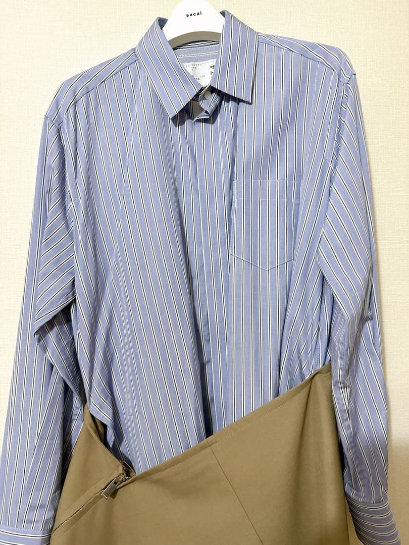 ワンピース sacai Thomas Mason Cotton Poplin Dress
