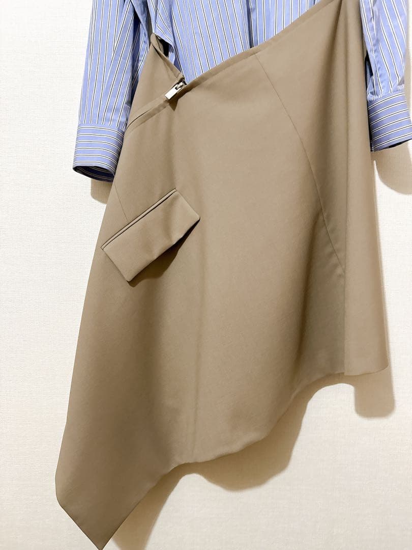 ワンピース sacai Thomas Mason Cotton Poplin Dress
