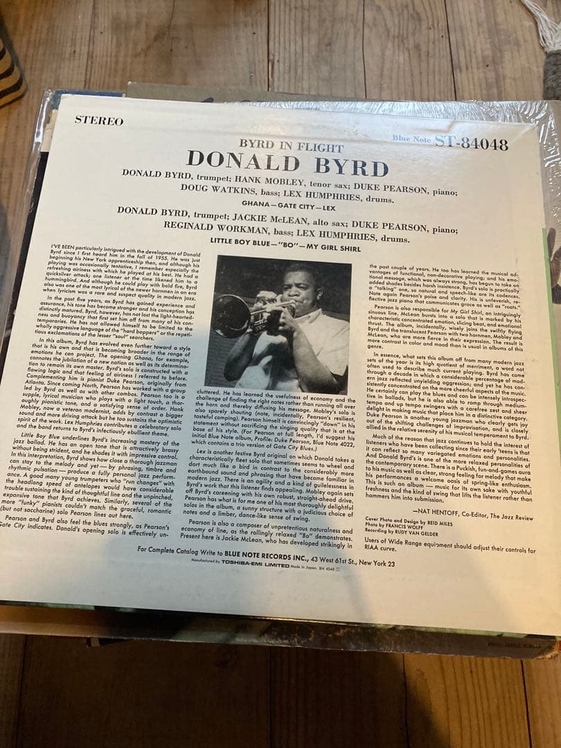 洋楽 Donald Byrd - Byrd in flight BLUE NOTE