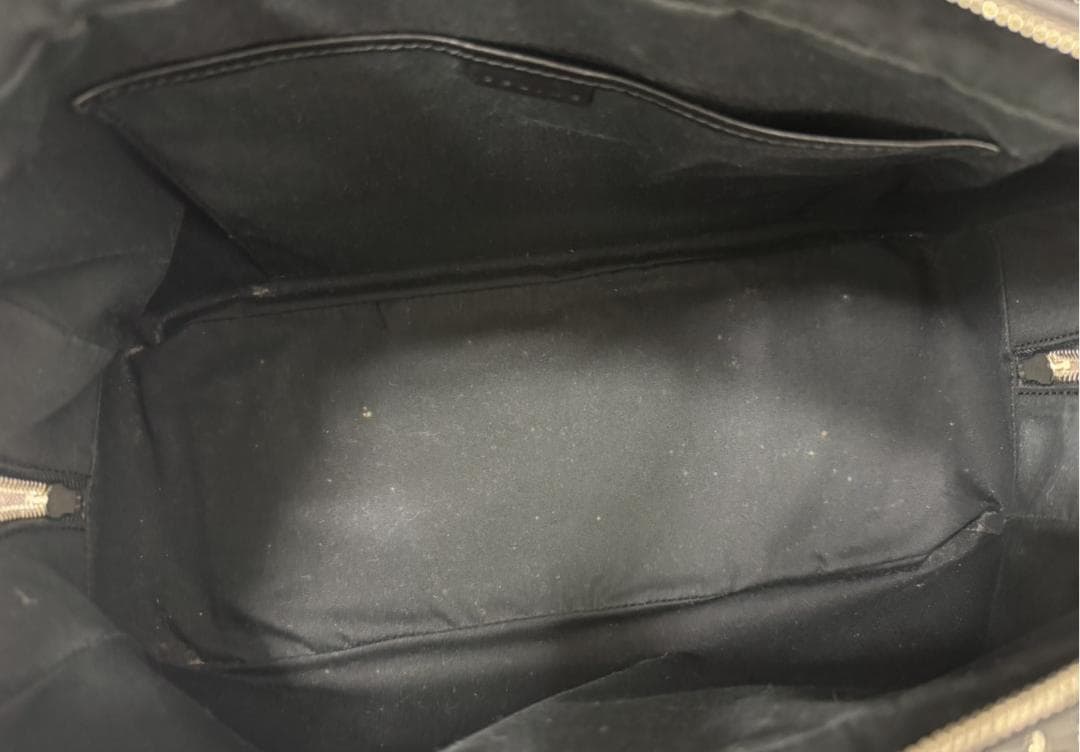 【希少】CELINE Cマカダム 総柄 ミニボストンバッグスエード×レザー 黒