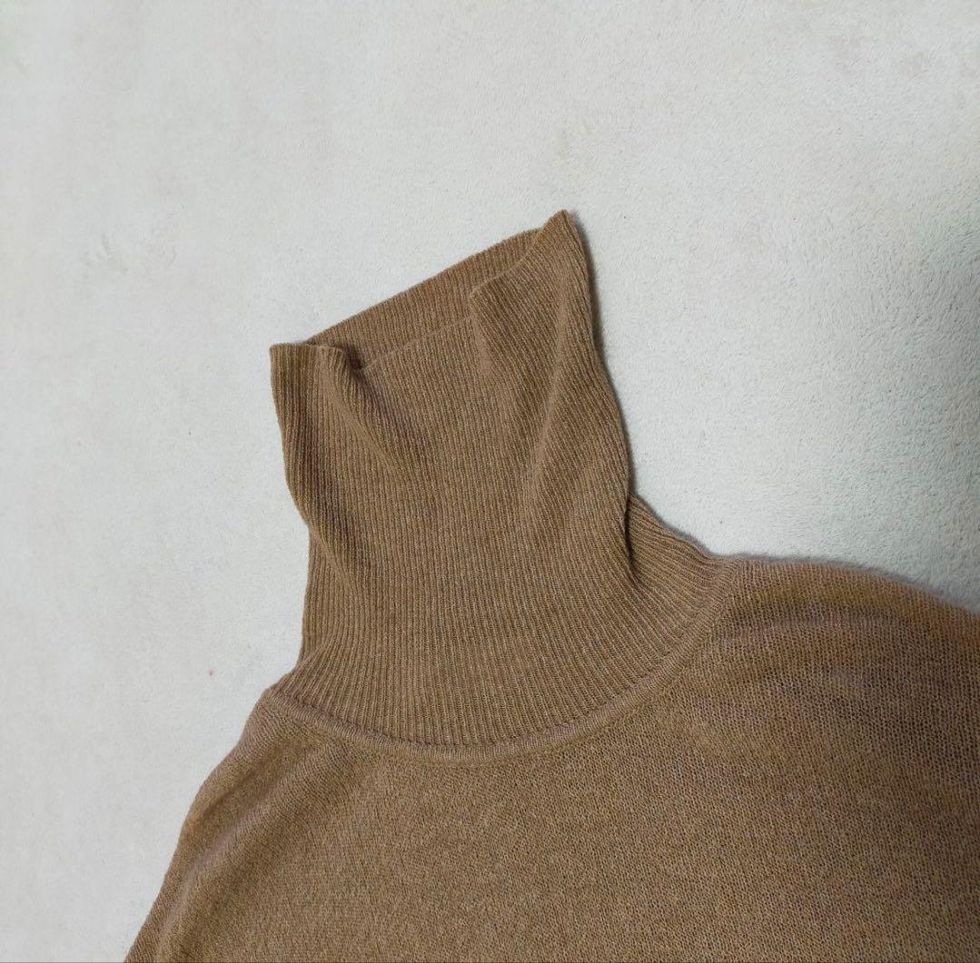 美品♡イタリア製　白タグ　MaxMara　カシミヤ混　ロング　ニットワンピース