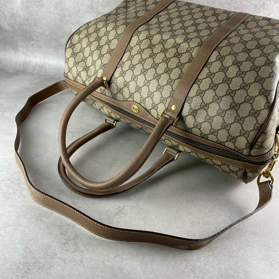 希少美品 GUCCI グッチ ボストンバッグ/012 14 6081/GGプラス