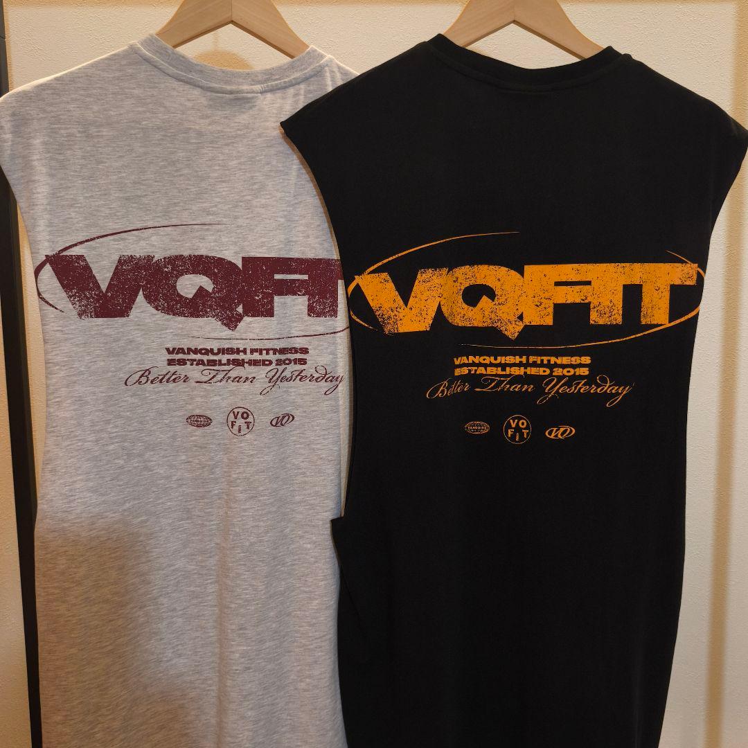 VANQUISH FITNESS オーバーサイズ スリーブレスＴ 2色セット