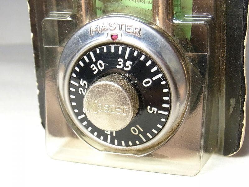 《p911》１９５０年代 金属ダイヤル ヴィンテージ ダイヤル式 南京錠 USA