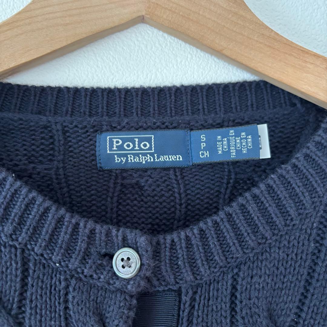 【正規品✨】Polo Ralph Lauren ネイビー カーディガン Sサイズ