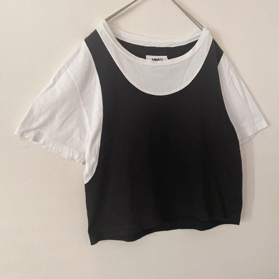 MM6 Maison Margiela レイヤードTシャツ M 半袖 イタリア製