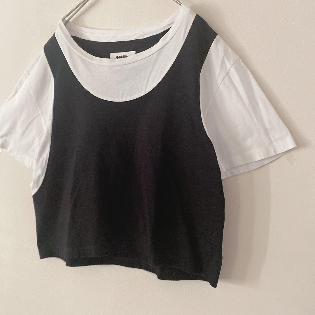 MM6 Maison Margiela レイヤードTシャツ M 半袖 イタリア製