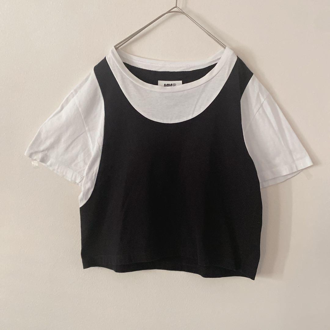 MM6 Maison Margiela レイヤードTシャツ M 半袖 イタリア製