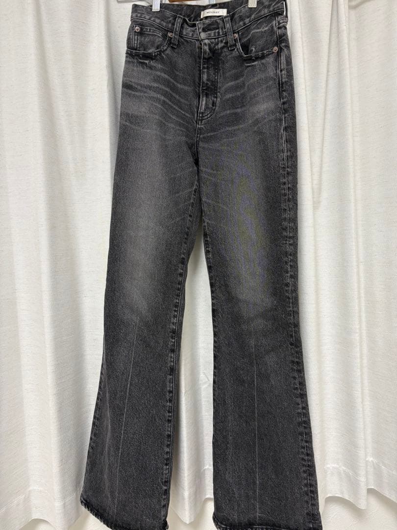 パンツ MVS BLACK FLARE(L) moussy