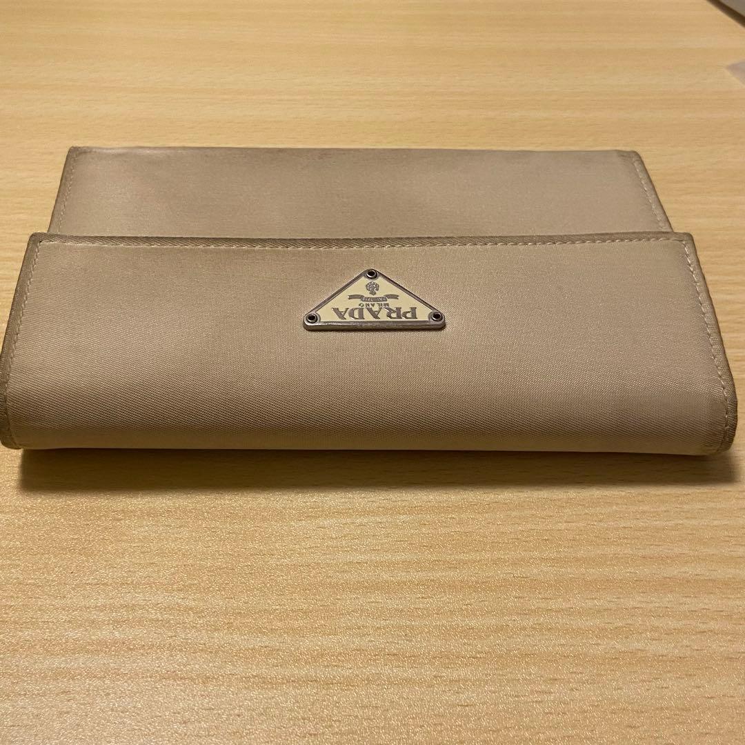 PRADA プラダ 三角ロゴ 折り財布 M510 TESSUTO LAVANDA