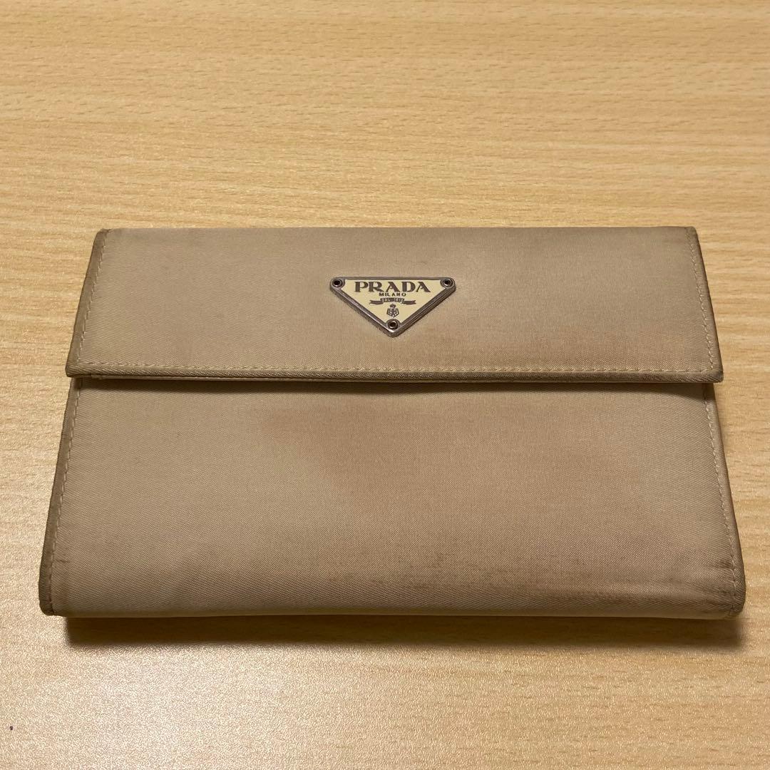 PRADA プラダ 三角ロゴ 折り財布 M510 TESSUTO LAVANDA