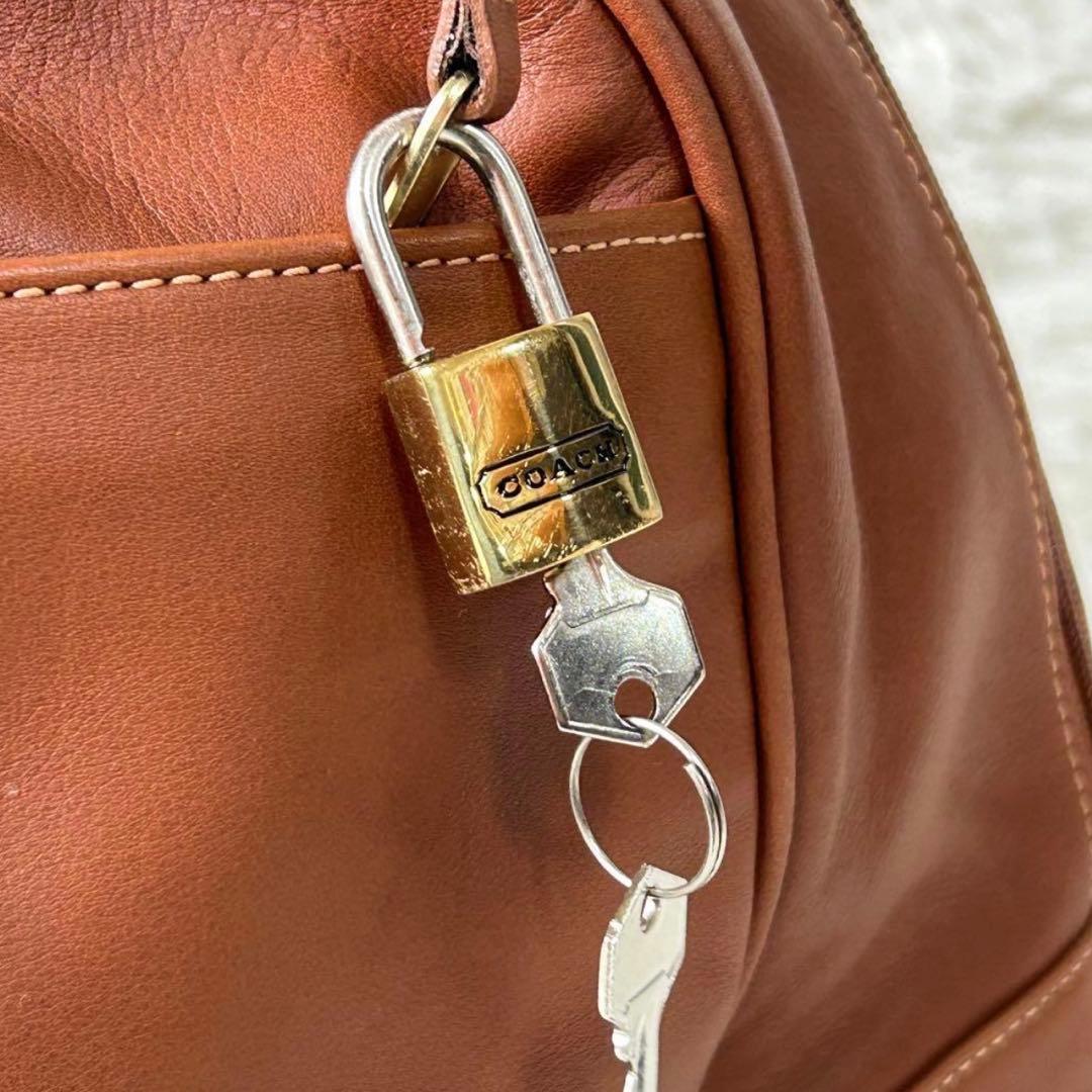 ⭐︎美品⭐︎COACH レザー2wayボストンバッグ ブラウン 南京錠アリ