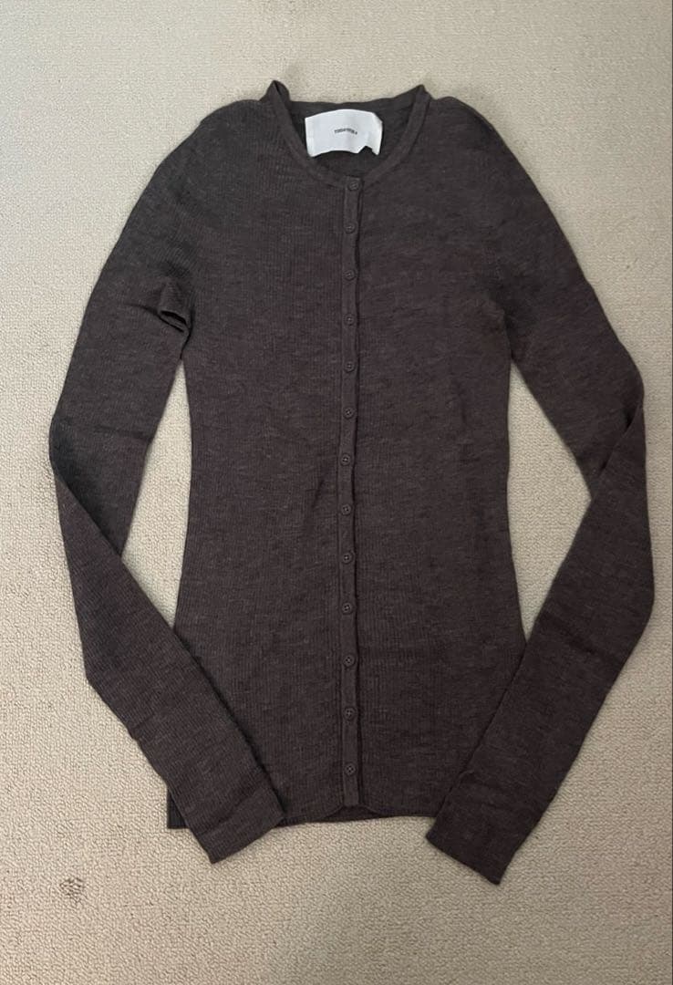 トップス TODAYFUL silk wool knit cardigan