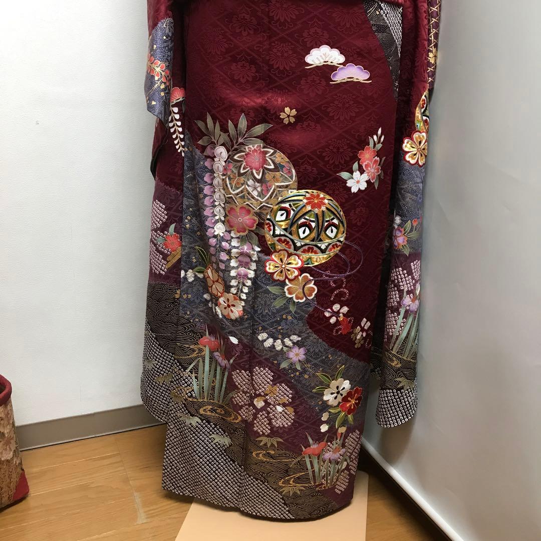 豪華 振袖三点セット お着物 袋帯 長襦袢