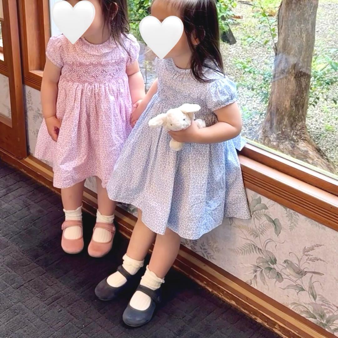 Amaia Kids アマイアキッズ ドレス ワンピース 2Y ブルー 双子