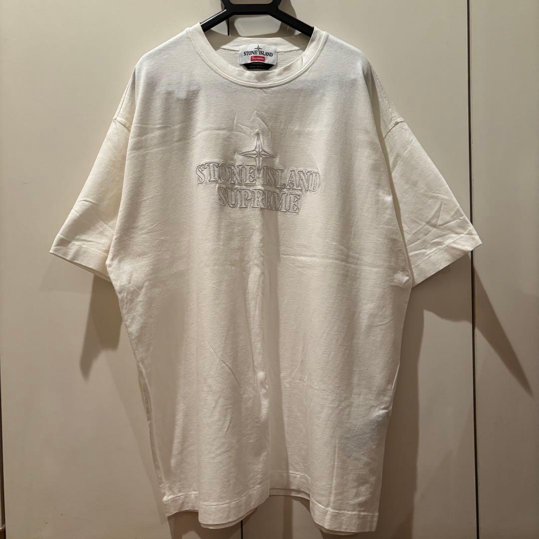 【入手困難】STONE  × Supreme 刺繍ロゴ Tシャツ