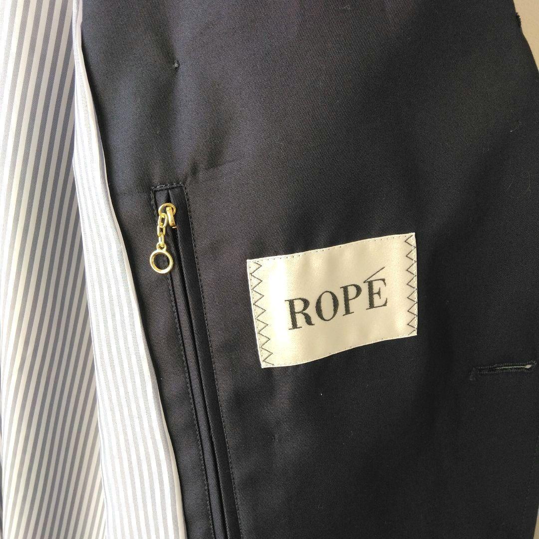 「美品」ROPE　マドモアゼルロペ　上品　綺麗め　トレンチコート　濃紺　ロング丈