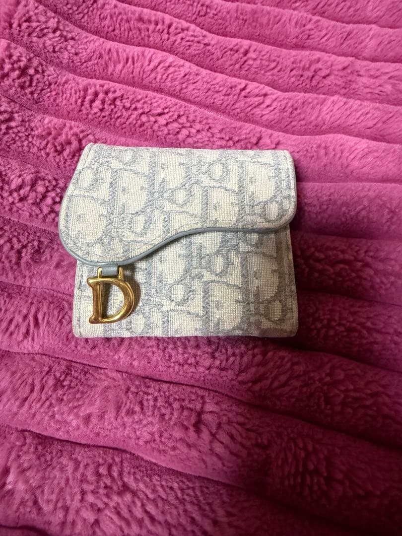 Dior Saddle Lotus ウォレット（グレー）