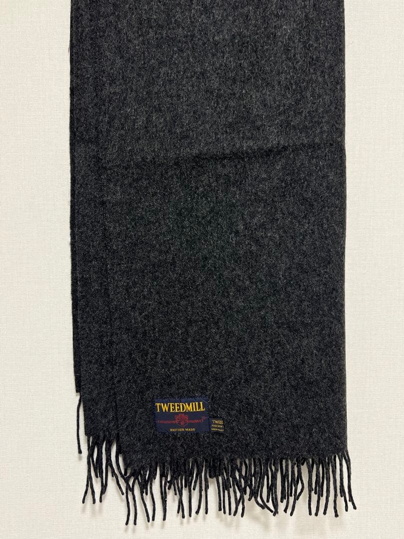 ふーちゃん様**TWEEDMILL 大判ストール マフラー　ダークグレー