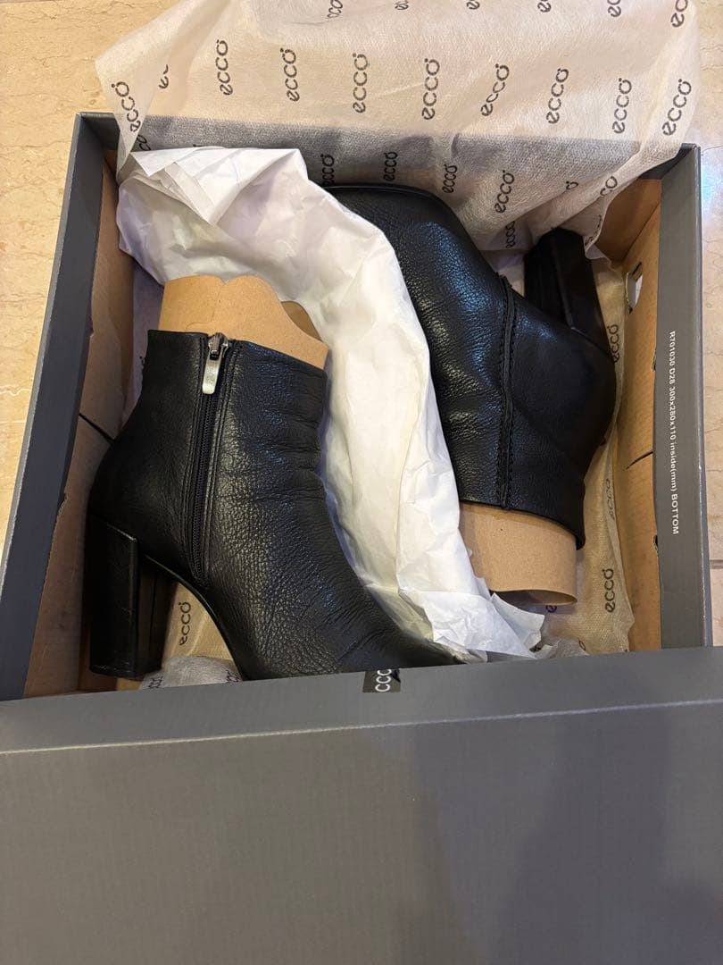 ★お値下げ★美品★ecco★エコー★ショートブーツ★BLACK★35サイズ