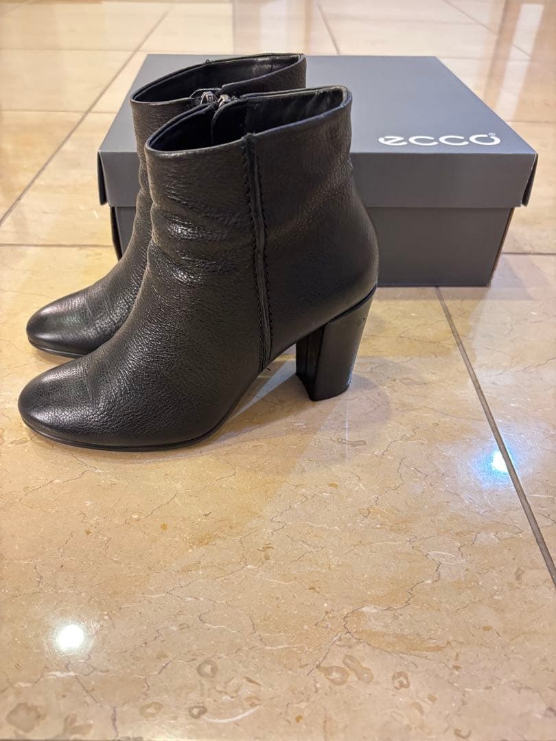 ★お値下げ★美品★ecco★エコー★ショートブーツ★BLACK★35サイズ