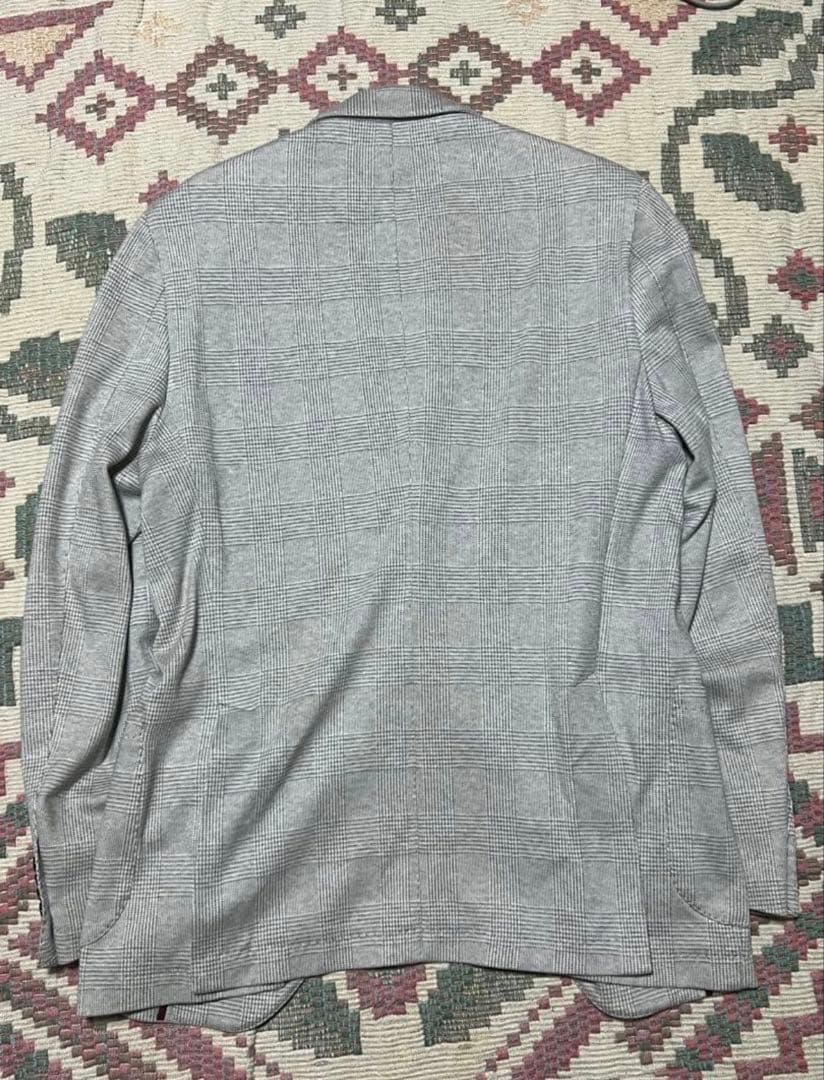 美品 SARTORIA LATORRE グレー チェック柄 2Bジャケット50