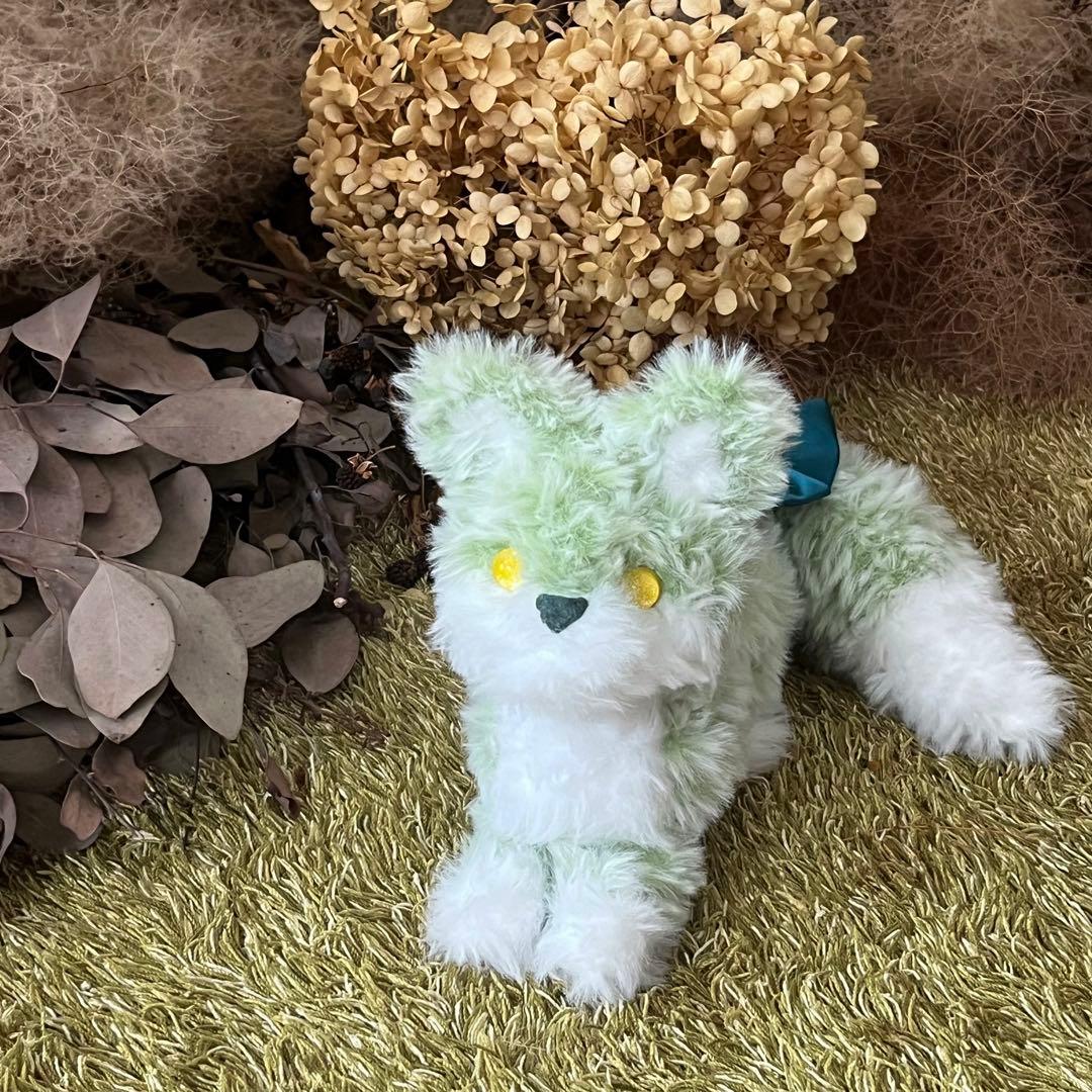 【なたまた】　あみぐるみ　オーダーメイド　ぬいぐるみ　アートドール　きつね