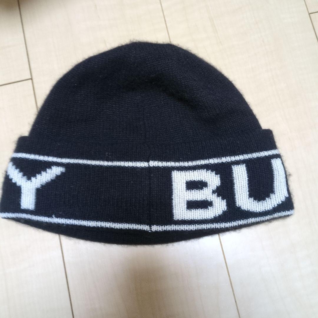 BURBERRY ニット帽　ブラック
