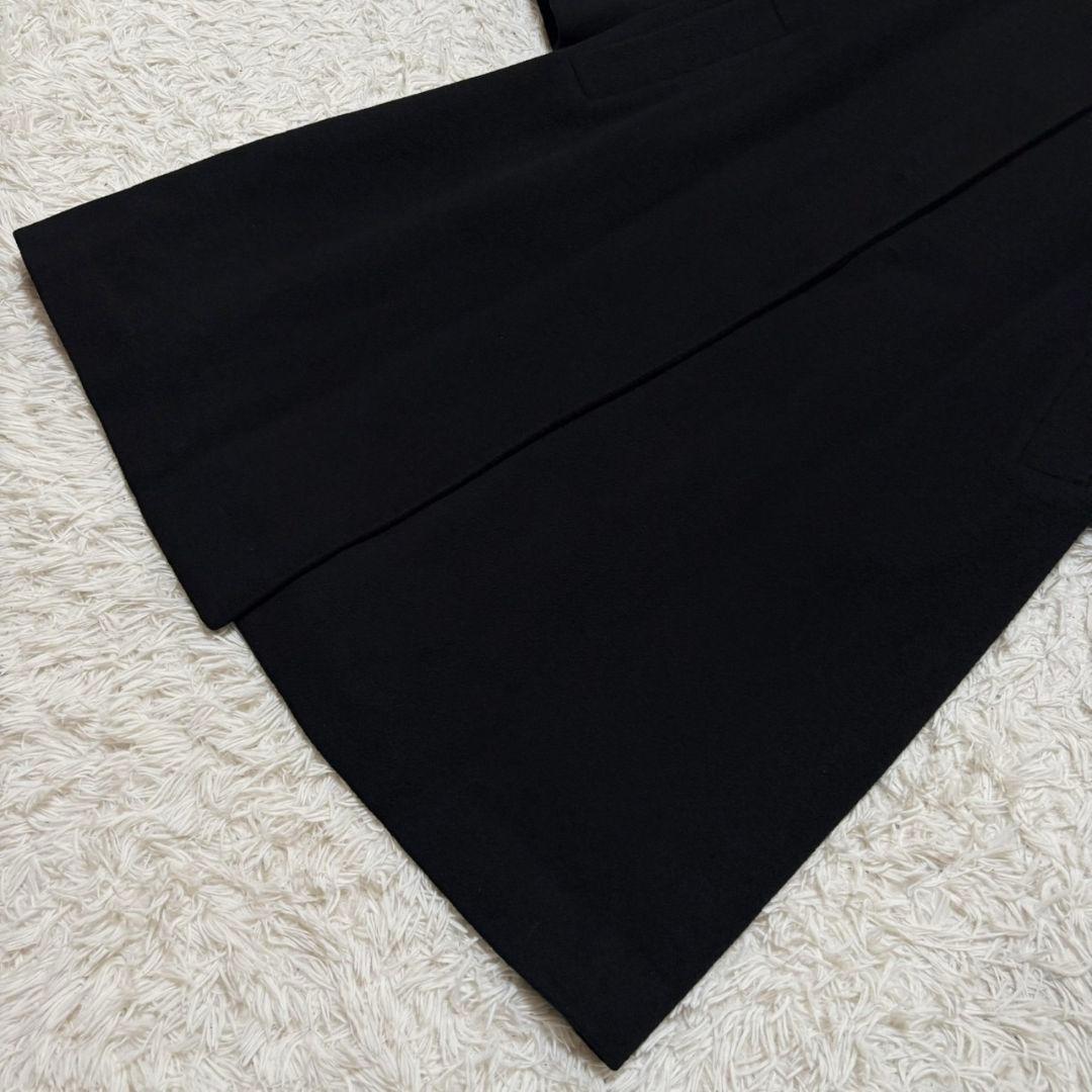 極美品 バーバリーズ ロングコート カシミヤ100% 黒